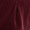 Pantalon large velours bordeaux femme
