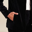 Veste tailleur velours noir femme