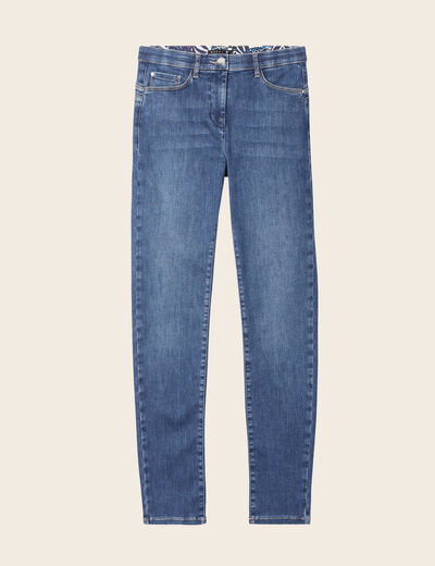 Jean magique L'Unique coupe ajust&eacute;e denim double stone femme