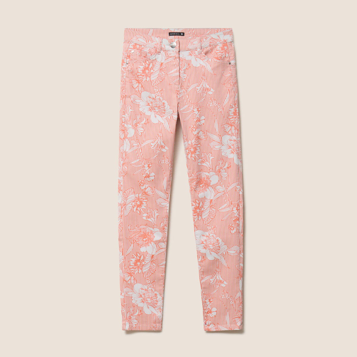 Pantalon magique Le L&eacute;ger coupe ajust&eacute;e orange femme