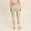 Pantalon coupe mom 7/8&egrave;me blanc femme