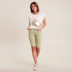 Bermuda magique Le L&eacute;ger vert olive femme