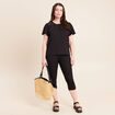 T-shirt manches courtes noir femme