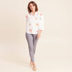 Jean magique Le L&eacute;ger coupe ajust&eacute;e denim gris femme