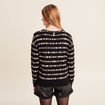 Pull manches longues noir femme