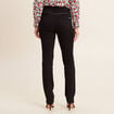 Pantalon droit taille haute noir femme