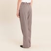 Pantalon 7/8e taille standard marron femme