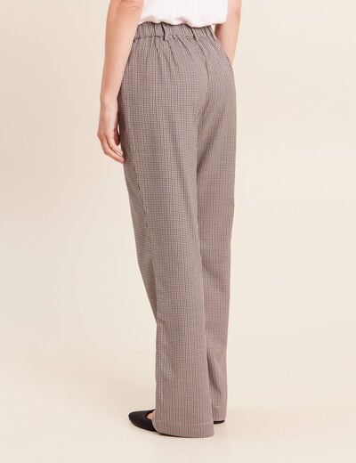 Pantalon 7/8e taille standard marron femme