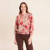 T-shirt manches 3/4 rose femme