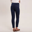 Jean ajusté taille haute denim brut femme