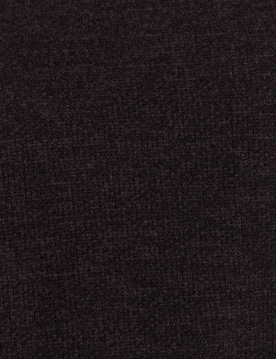 T-shirt 2 en 1 col rond manches longues noir femme
