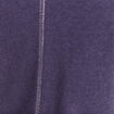 T-shirt droit cropped manches courtes bleu marine femme
