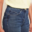 Jean coupe ajust&eacute;e long denim brut femme