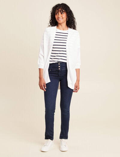 Jean magique Le Gainant coupe ajust&eacute;e denim brut femme