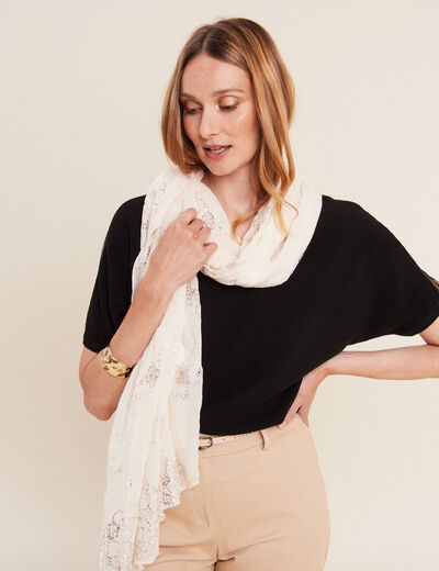 Foulard ivoire femme