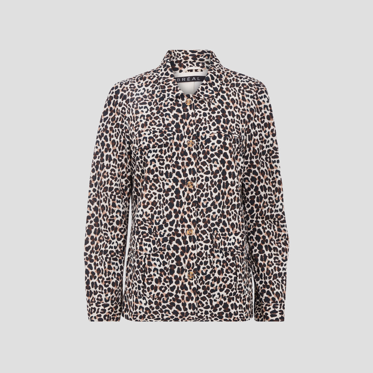 Veste boutonnée beige femme