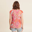 T-shirt manches courtes orange femme