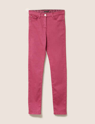 Jean magique ajusté taille standard vieux rose femme