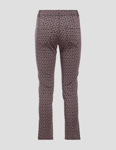 Pantalon ajusté noir femme