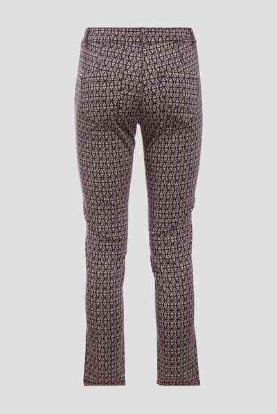 Pantalon ajusté noir femme