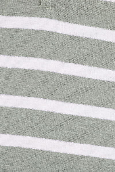 T-shirt manches 3/4 vert clair femme