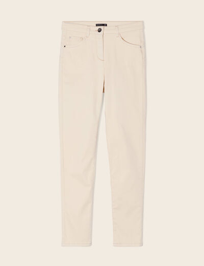 Pantalon magique Le L&eacute;ger coupe ajust&eacute;e ivoire femme