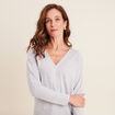 T-shirt manches longues gris clair femme