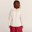 T-shirt manches longues ecru femme