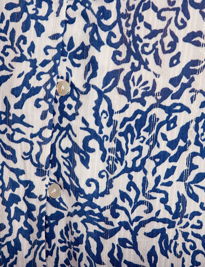 Blouse manches courtes blanc femme