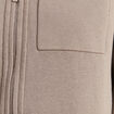 Gilet r&eacute;versible manches longues vert femme