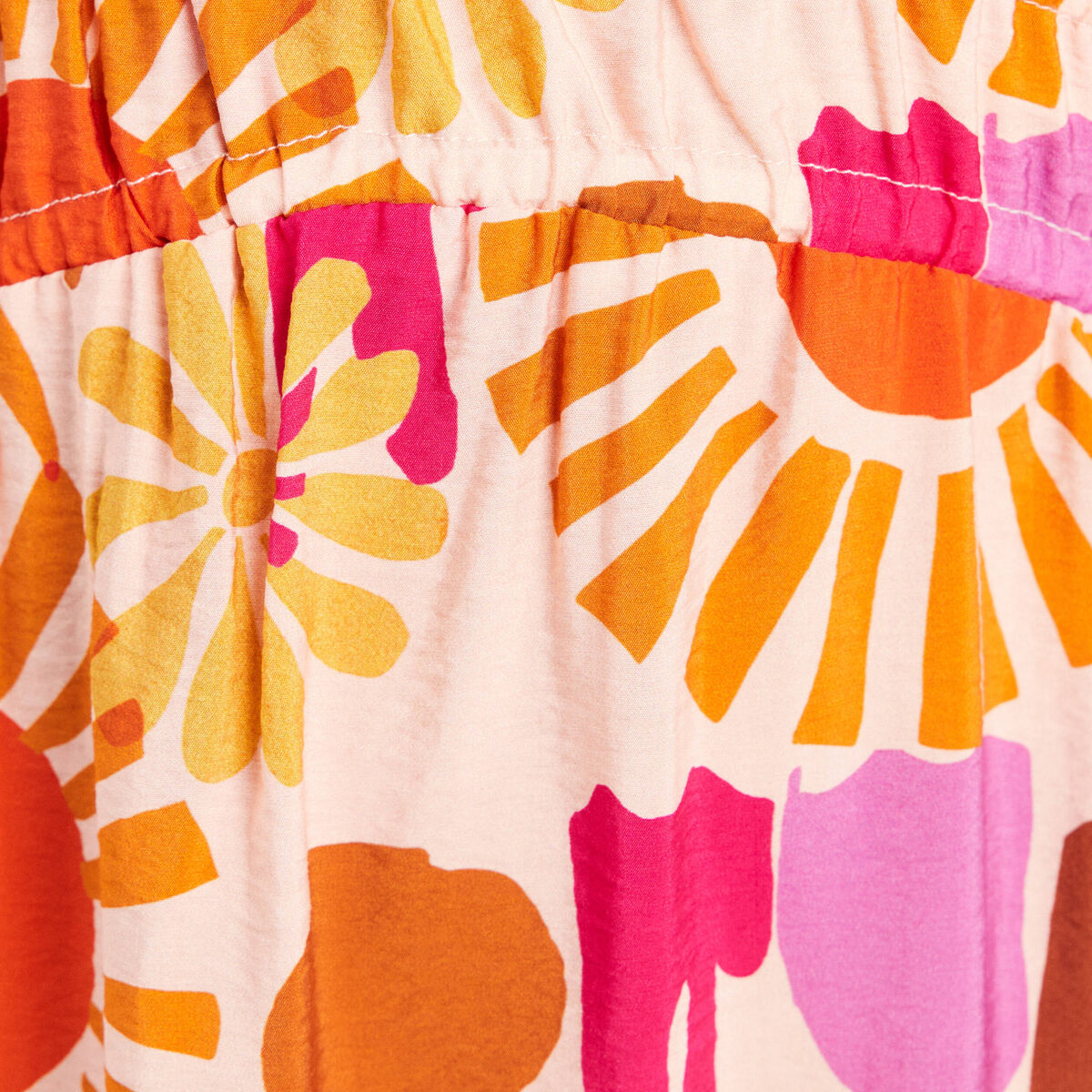 Robe longue &eacute;vas&eacute;e &agrave; fines bretelles multicolore femme