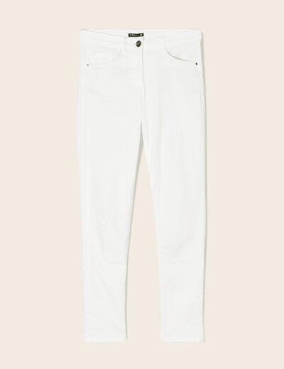 Pantalon magique Le L&eacute;ger coupe ajust&eacute;e blanc femme