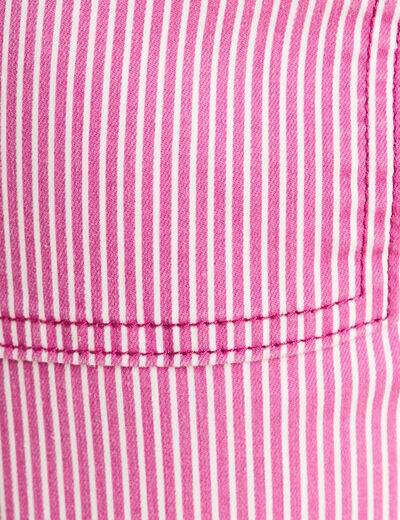 Pantalon coupe mom 7/8&egrave;me rose femme