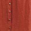 Jupe longue évasée satin marron foncé femme