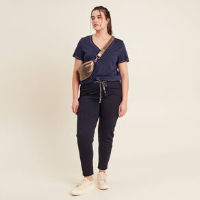 t shirt manches courtes bleu marine femme T-shirt manches courtes bleu marine femme
