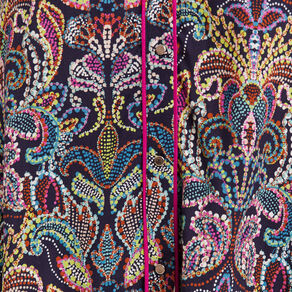 Blouse manches longues multicolore femme