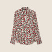 Chemise manches longues rouge femme