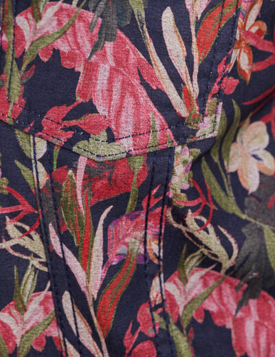 Veste cintr&eacute;e r&eacute;versible multicolore femme