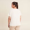 T-shirt manches courtes ecru femme