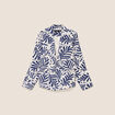 Veste manches longues doubl&eacute;e blanc femme