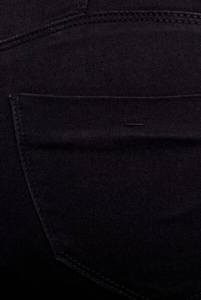 Pantalon ajusté 7/8ème noir femme
