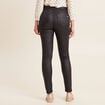 Pantalon magique L'Unique enduit noir femme