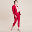 Pantalon chino à ceinture rose cerise femme