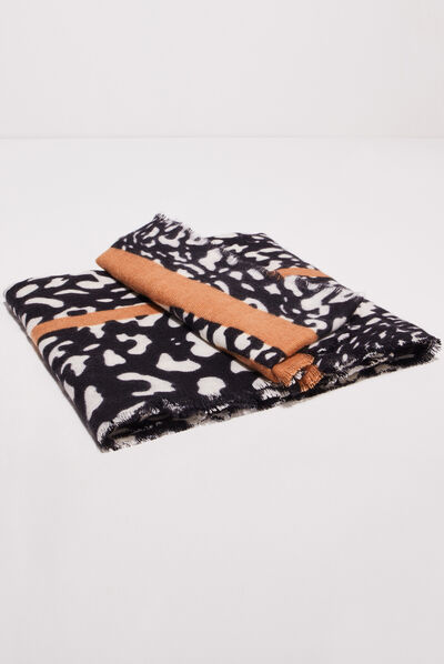 Foulard noir femme