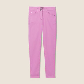 pantalon leger taille standard 78eme mauve femme Pantalon léger taille standard 7/8ème mauve femme