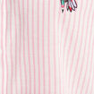 Chemise droite mi-longue en coton rose femme