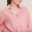 Chemise manches 3/4 vieux rose femme