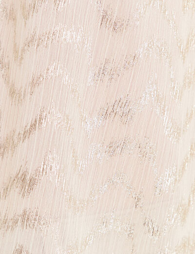Blouse manches 3/4 creme femme