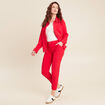 Veste cintrée boutonnée rouge femme