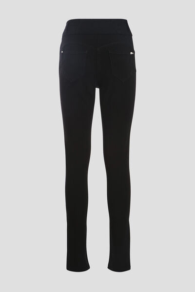 Pantalon magique galbant et confortable noir femme